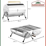 Deuba Portable Folding Stainless Steel Double Grill for Camping & Travel view 7