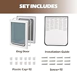 Pet Prime 2 Ways Locking Pet Flap Door Large with Transparent Flap view 5