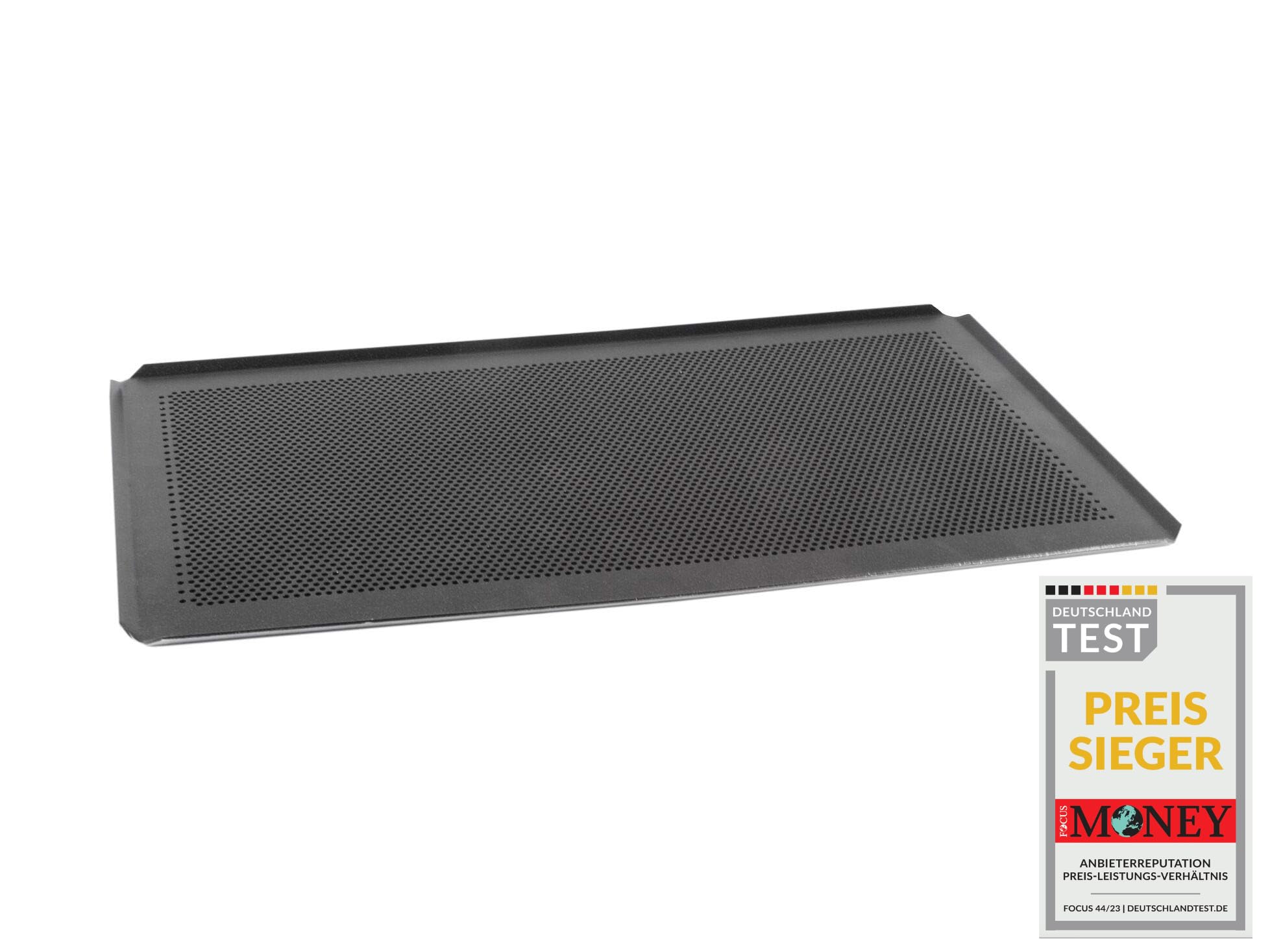 AMT Gastroguss GN AMZN-DUO-5333BBL-1 Baking Tray Set 53 x 32.5 cm Perforated Cast Aluminium Lotan® Non-Stick Finish Consisting of 2 Baking Trays