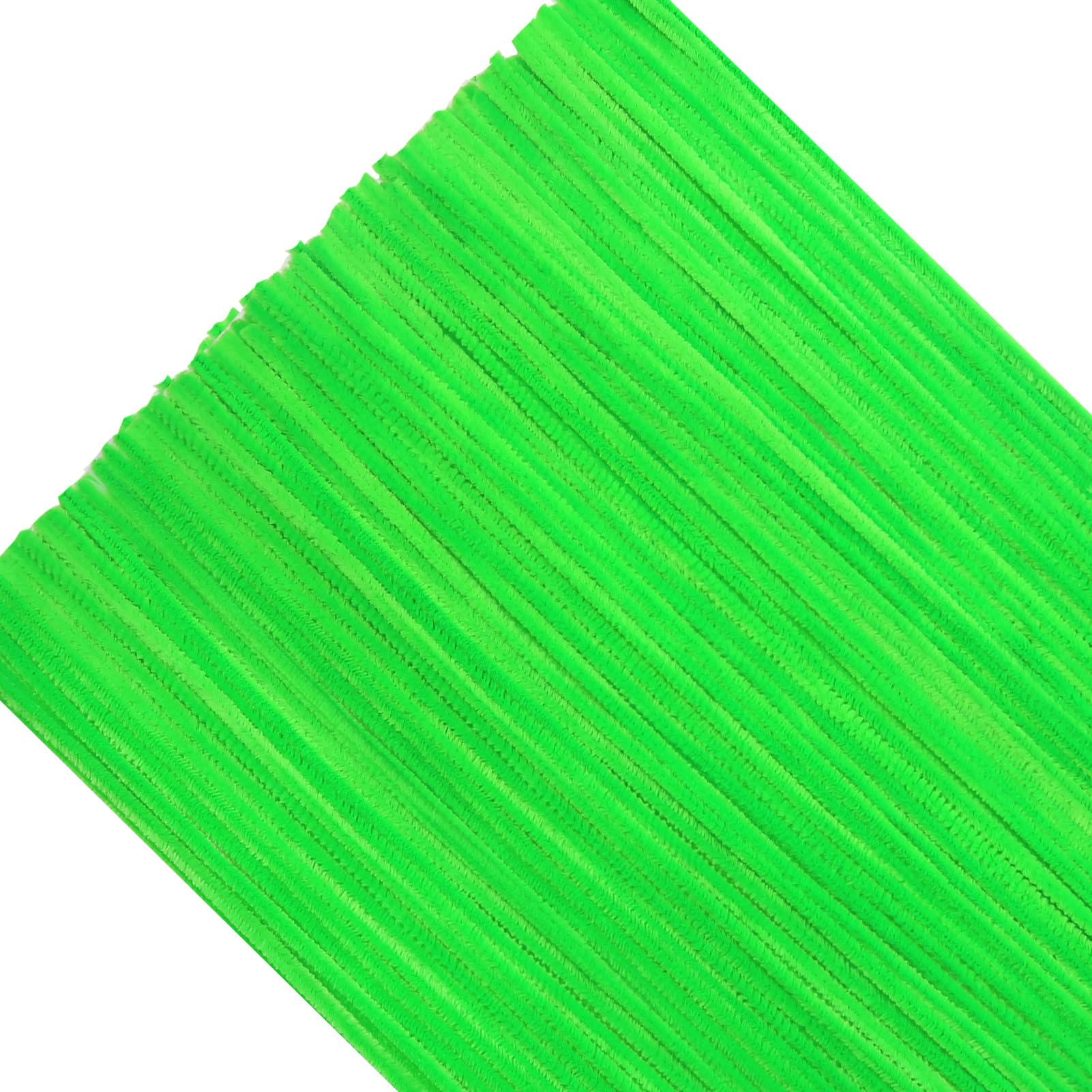 TOAOB 200pcs Fluorescent Green Pipes Cure 6 mm x 300 mm Chenille Rod Assorted Cleaners Crafts Set for DIY Crafts Decorations Supplies Craft