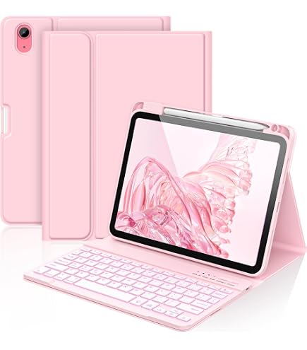 Amazon.com: aMZCaSE iPad (A16) 11th 10th Gen Case with Keyboard
