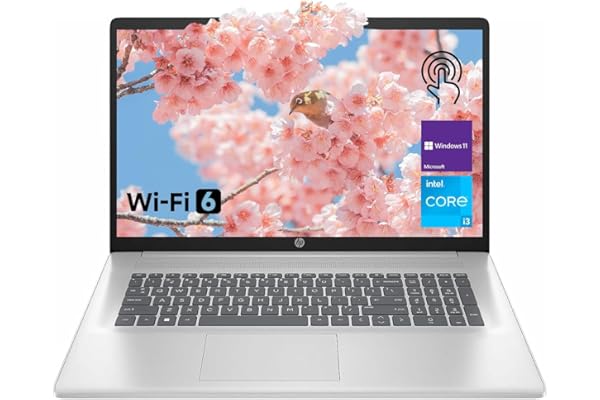 HP 17.3" Laptop for Home, Students, Business, Lifetime Office 365 for The Web, 17.3" Touchscreen, 8-Cores Intel CPU, w/Copilot, 8GB RAM, 128GB eMMC, Camera Privacy Shutter, Win11