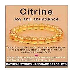 AD Beads Handmade Gemstone Stretch Elastic Bracelet