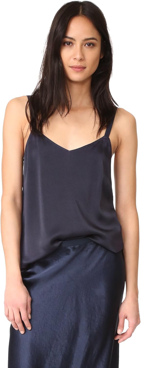 Amazon.com: Vince Women's Wide Strap Cami, Coastal, X-Small: Clothing