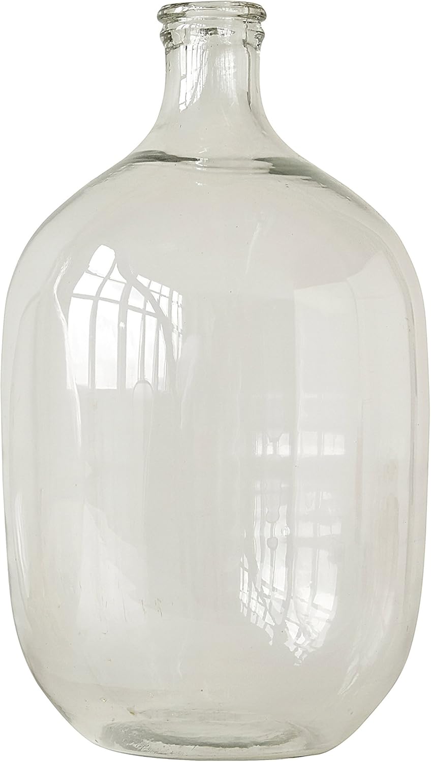 Creative CoOp Decorative Glass Bottle Vase, 19 Inch, Clear
