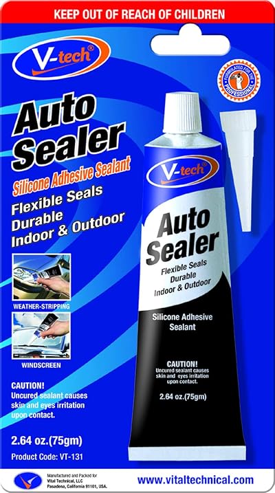 Hasbro V-Tech VT-131 Auto Sealer Silicone Adhesive Sealant 75 gram Windscreen