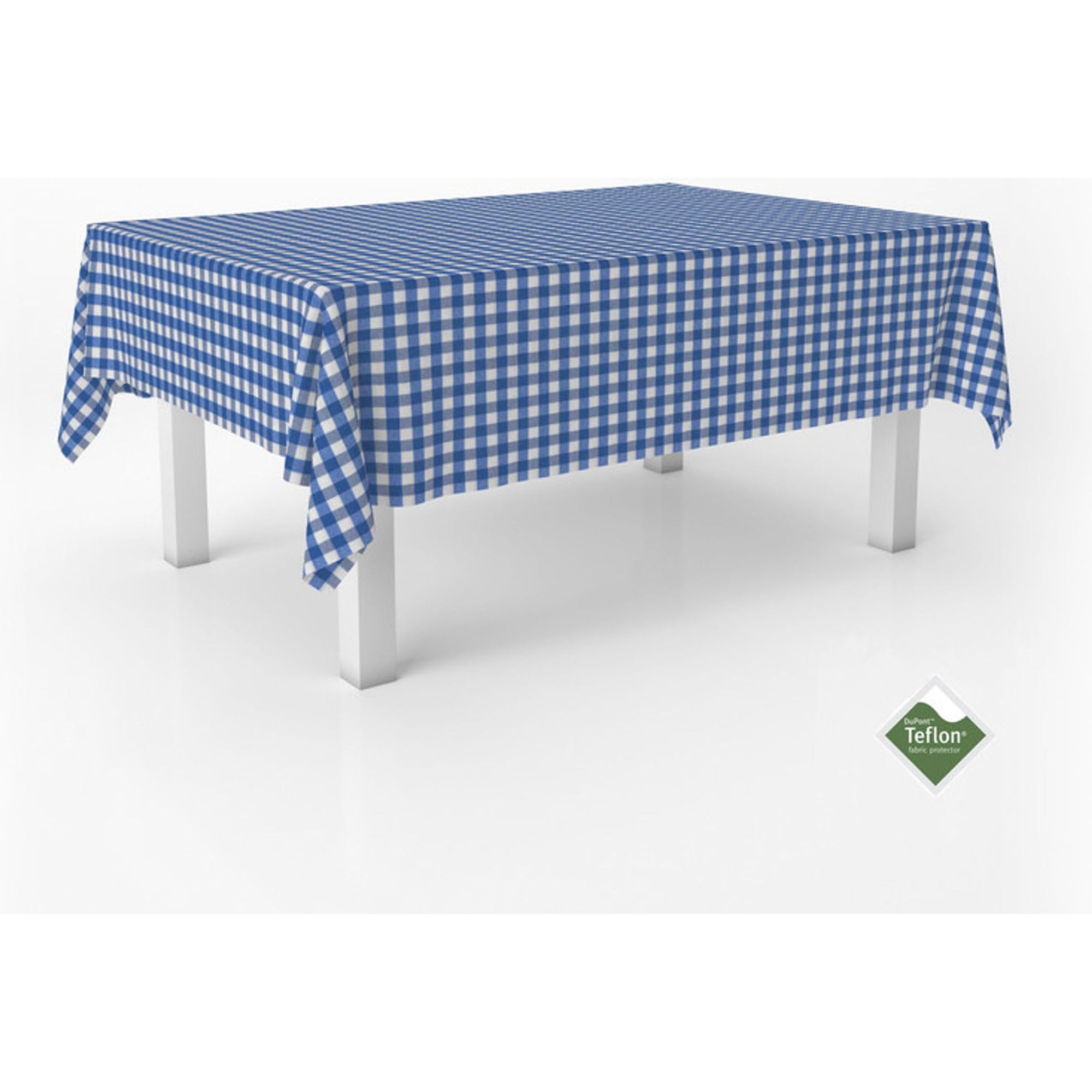 ECOMMERC3 | Stain Resistant Vichy Tablecloth for Rectangular Table Size 100 x 140 cm - Vichy Tablecloth Extra Soft and Waterproof Touch Royal