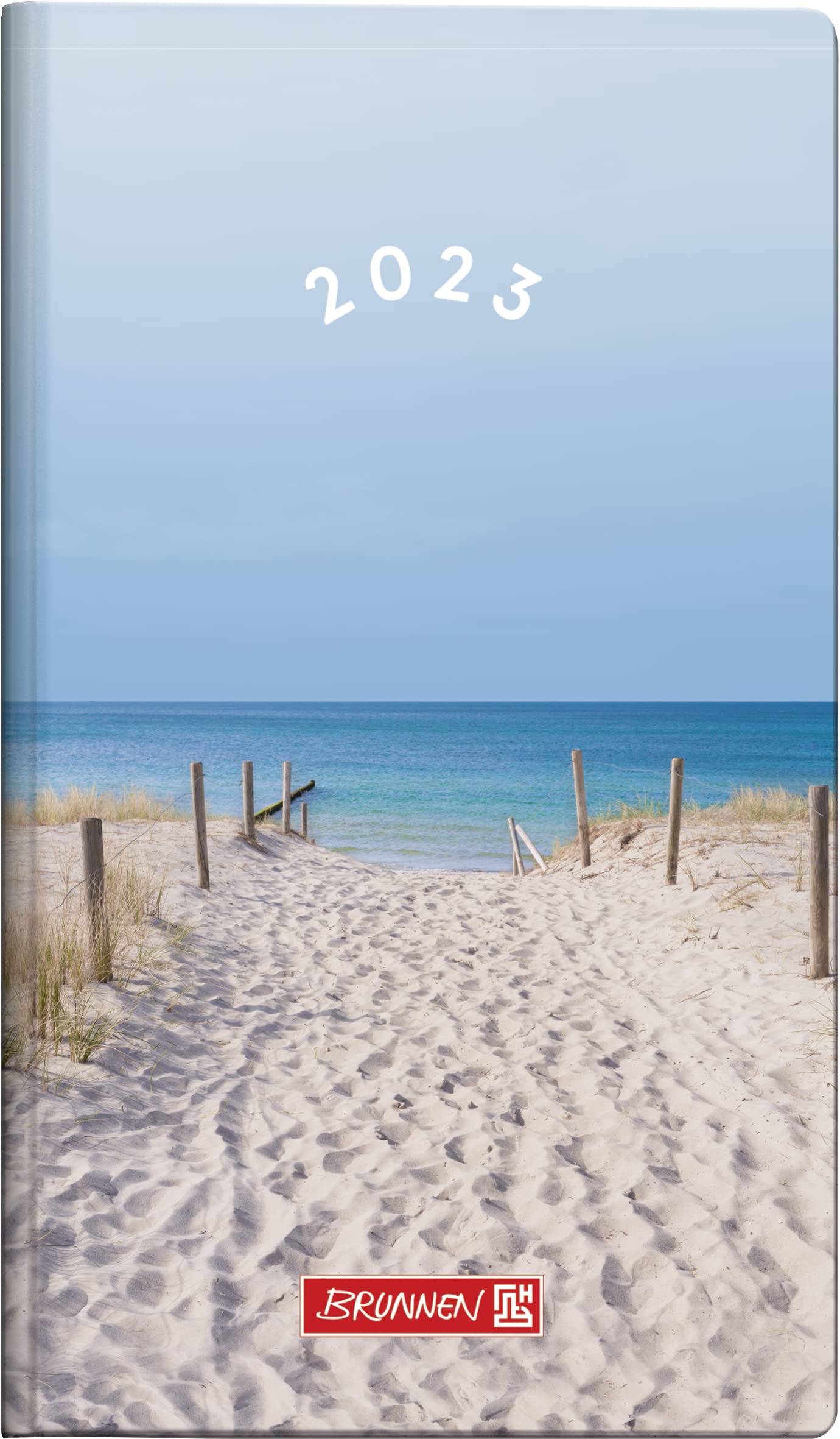 BRUNNEN Weekly Calendar "Beach" Model 756 2023, Sheet Size 8.7 x 15.3 cm