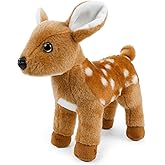 JUSTQUNSEEN Stuffed Animals Toy Farm Animals 8 INCH,Plushies Stuffed Animals for Girls Plush Toys Little Stuffed Animal, Cute Stuffed Animal Plush Toy for Boy Girls (Standing Sika Deer)