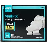 Medline MedFix Dressing Retention Tape with S-Release Liner, 4 in x 11 yd | Adhesive for Securing Primary Wound Dressings, Feeding Tubes &amp; Medical Appliances, Water-Resistant, Gentle on Sensitive Skin