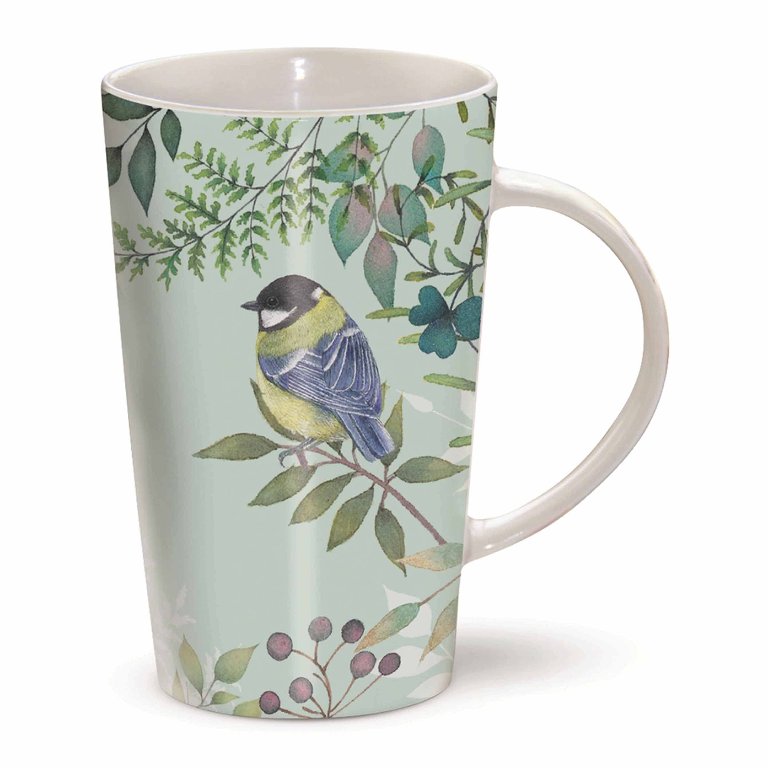 Otter House Gift Vintage Garden Green Floral Birds Mug