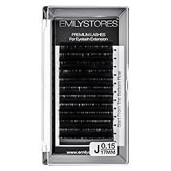 EMILYSTORES Lash Extensions 0.15mm Thickness J Curl
