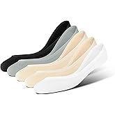 BRISIRA Bamboo Viscose Women No Show Socks Extra Low Cut Liners Boat Thin Non Slip Flats Sneakers Loafer Invisible 5 Pairs