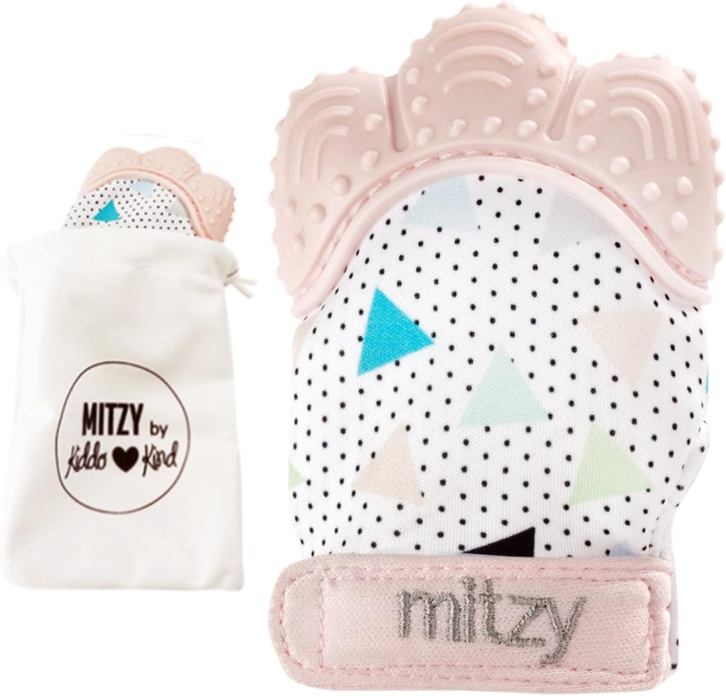 Kiddo Kind Teething Mitten - The Mitzy Teething Toys Provide Teething Relief for Your Baby