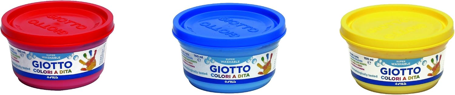 Giotto, 300 Finger Paint 3 / Multicoloured 25.7 x 5 x 8.5 cm, 3 / multi-coloured, 300 ml (Pack of 1) - Image 3