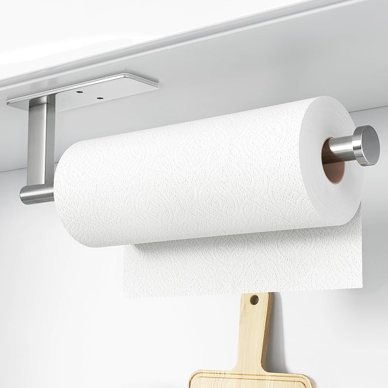 Susswiff Stainless Steel Paper Towel Holder Under Cabinet 12.4in