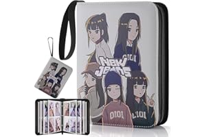 Silph PLC Korean POP New Jeans Trading PhotoCard Binder, 400 Photocard Holder Book with Sleeves Gifts for Boys & Girls - Photocard Album