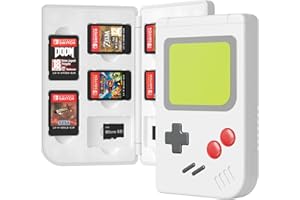 Leyu Smart Game Card Case for Nintendo Switch OLED & Switch Lite, 10 Slot Card & 10 MircoSD Memory Card Storage Holder, Small Size Slim and Portable (White)
