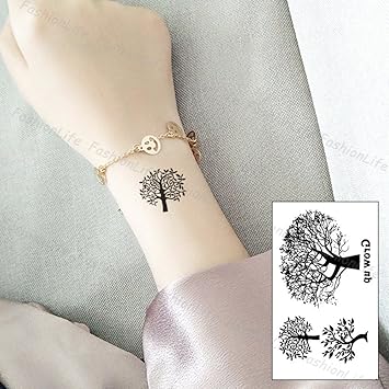 Stickers De Tatouage Temporaire Pour Lart Corporel Arbre