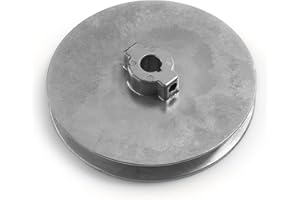 T TERRE Terre Products, Heavy Duty 5" V-Groove Drive Pulley, Precision 1/2" Bore, Robust Z3A Zinc Alloy Die Cast Pulley