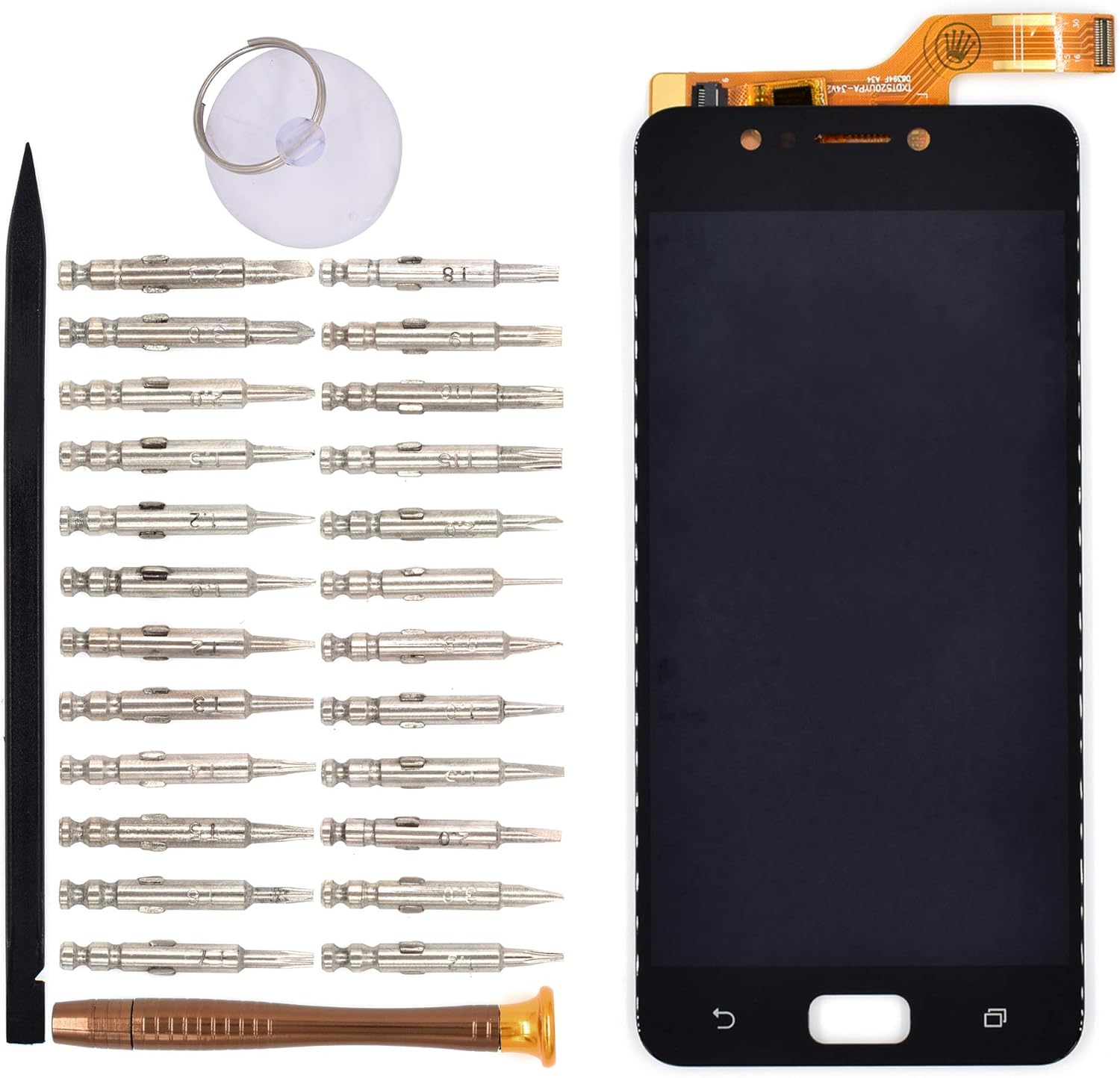 Amazon Com Lcd Screen Display With Digitizer Touch Panel Without Bezel Frame For Asus Zenfone 4 Max Zc5kl Black