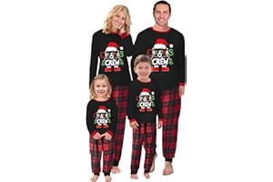 DOUUCO Christmas Family Pajamas Matching Set Family Christmas Pyjama for Women Men Noel Famille Xmas PJS Holiday Sleepwear