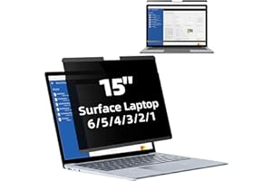 Mamol Magnetic Privacy Screen for 15 inch Surface Laptop 5/4/3/2/1, Removable Anti Spy Glare Blue Light Filter, Microsoft Sur