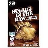 Sugar In The Raw Granulated Turbinado Cane Sugar, Pure Natural Sweetener, Hot & Cold Drinks, Coffee, Cooking, Baking, Vegan, 
