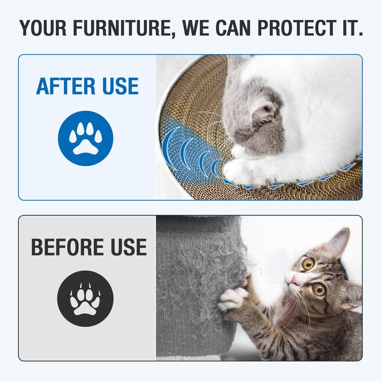 isYoung Cat Scratching Board, Cat Scratcher Lounge Bed, Cat Scratching Pad for Small and Medium Cats : Pet Supplies