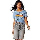 Ariat 10051442 Acres T-Shirt in Light Blue Heather
