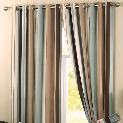 Curtina Whitworth Ready Made Lined Eyelet Curtains 90 Width