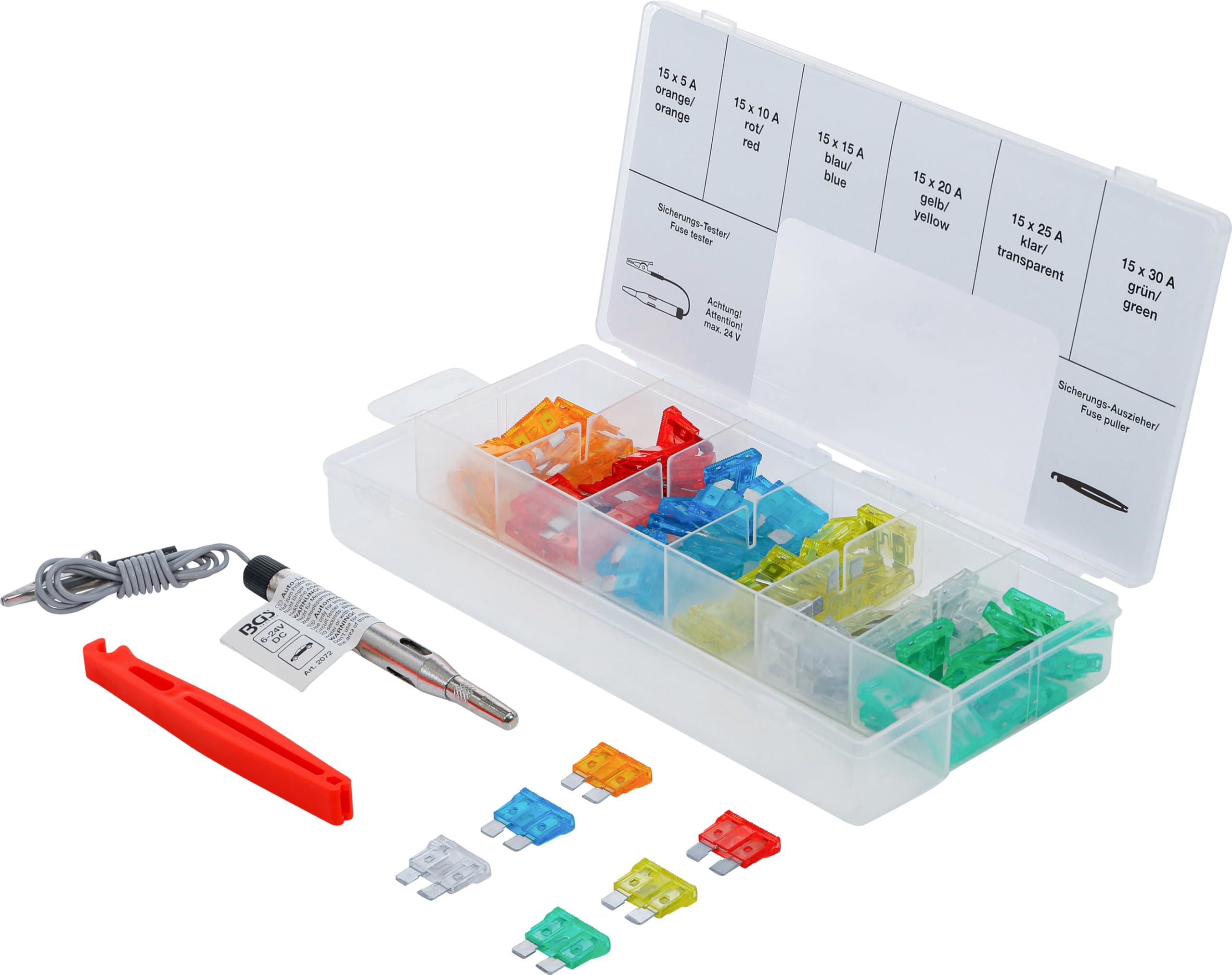 BGS 8124 | Car Fuse Assortment | Standard | 92 pcs.