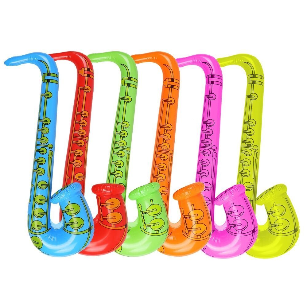 Inflatable Saxophones For Party Supplies Party Favours Photobooth Props at Weddings Random Colours (4 Saxophones)