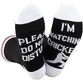 TSOTMO Please Do Not Disturb I’m Watching The Cricket Socks Cricket Lover Gift Cricket Player Gift (Cricket Socks)