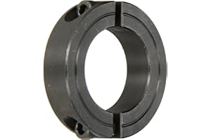 Climax Metals Climax Part 2C-137, Mild Steel, Black Oxide Plating, Clamping Collar, 1 3/8 inch bore, 2 1/4 inch OD, 9/16 inch Width, 1/4-28 x 3/4" Clamp Screw, Metallics