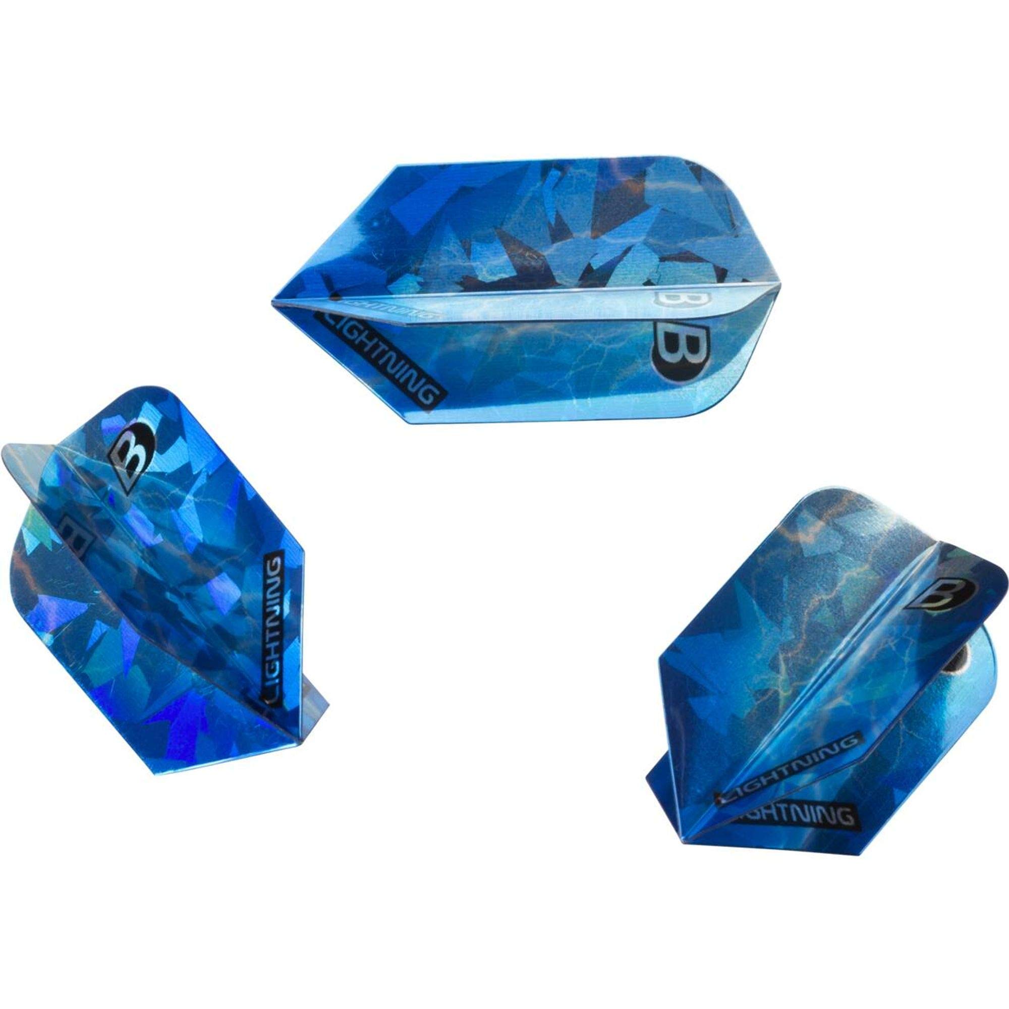 Bull's Unisex Adult Lightning Flights Slim Darts Blue, 1 Size