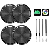 Air Tags-4 Pack Android Tracker Tag, Works with Google Find Hub App(Android Only), Long Battery Life, IP65 Waterproof, for Keys/Luggage/Suitcase/Backpack/Wallet, Black