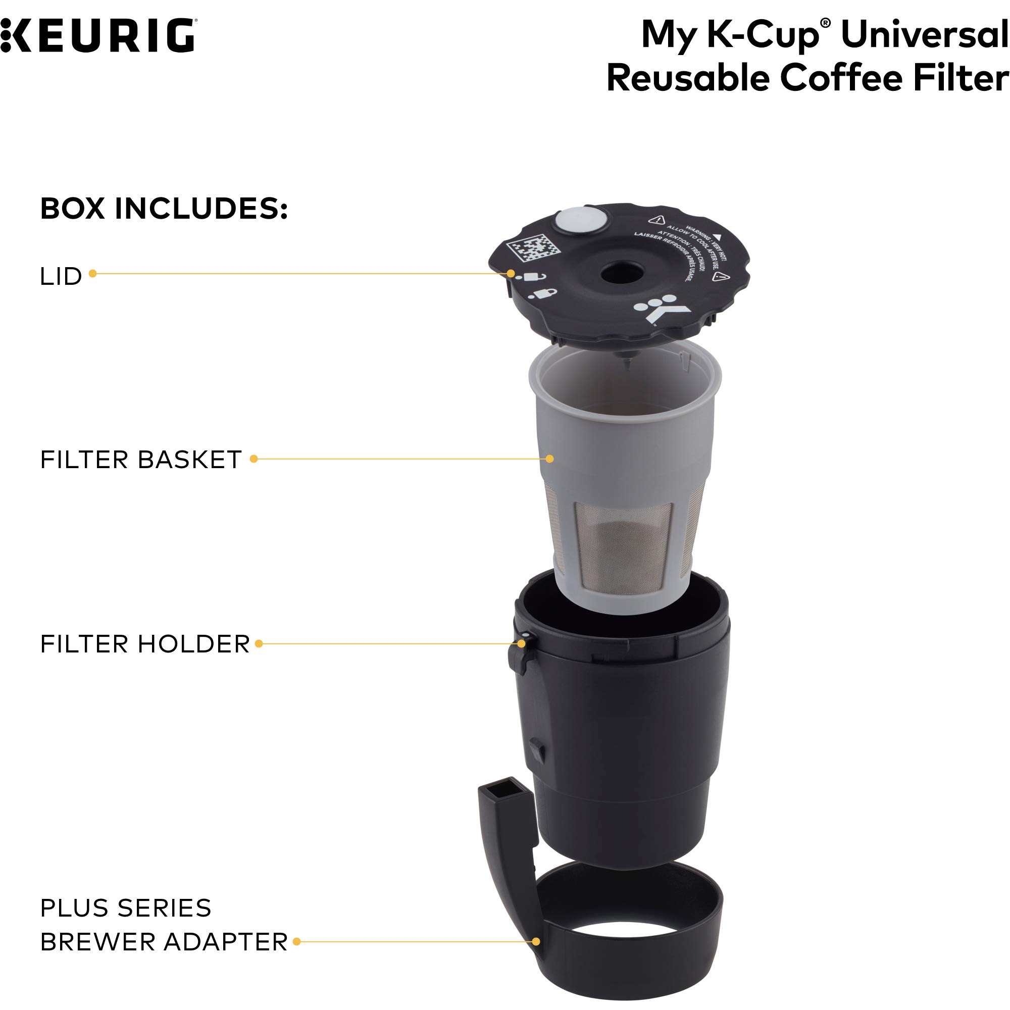 Keurig My k-cup Universal Reusable Coffee Filter, blk