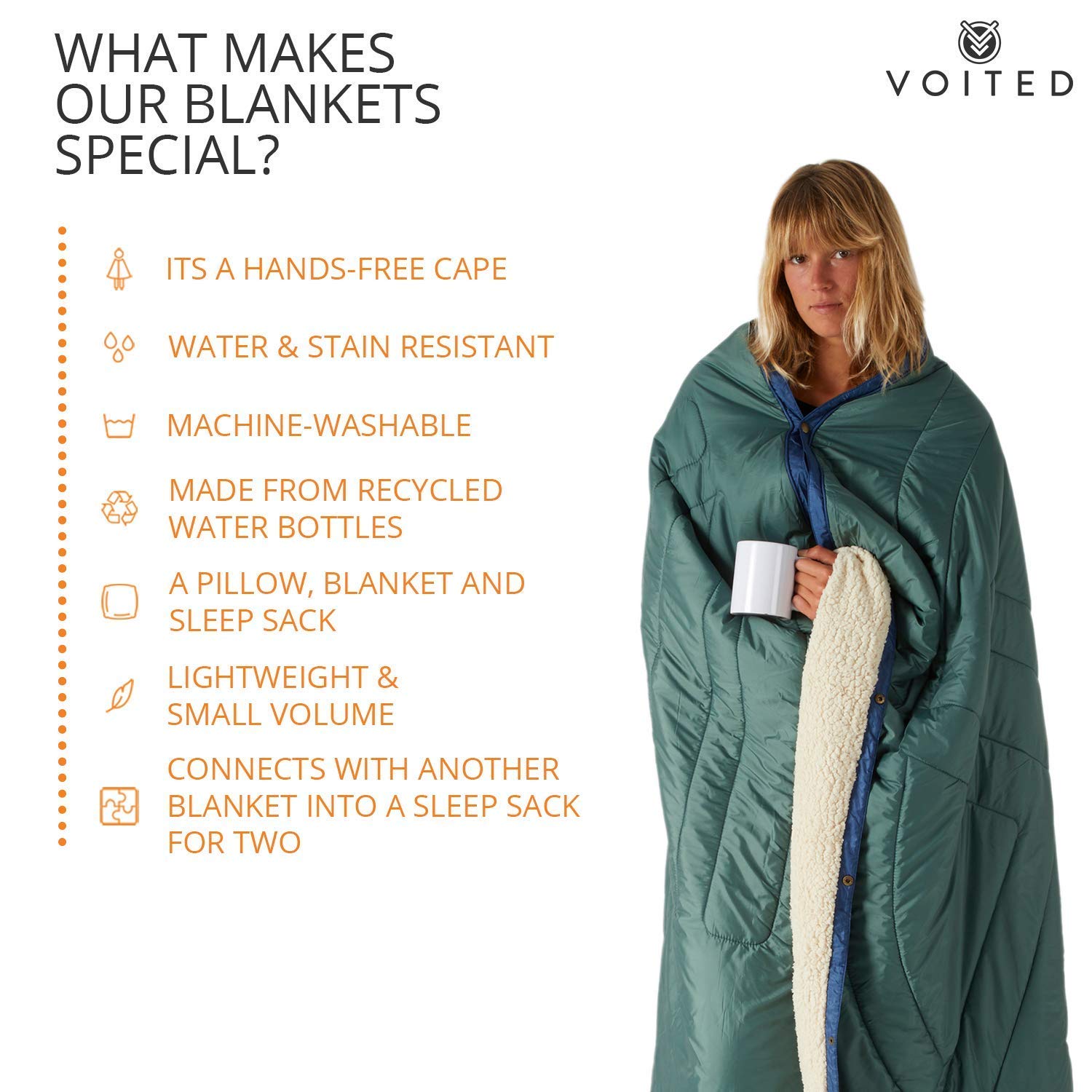 Transporter Und Zuhause Fur Reisen Vielseitig Isolierte Und Wasserfeste Decke Fur Den Innen Und Aussenbereich Voited Cloudtouch Reisekissen Zubehor Koffer Rucksacke Taschen Suenaacampo Com