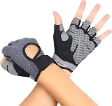flintronic Gym Gloves Breathable Training Gloves with Silicone Pad