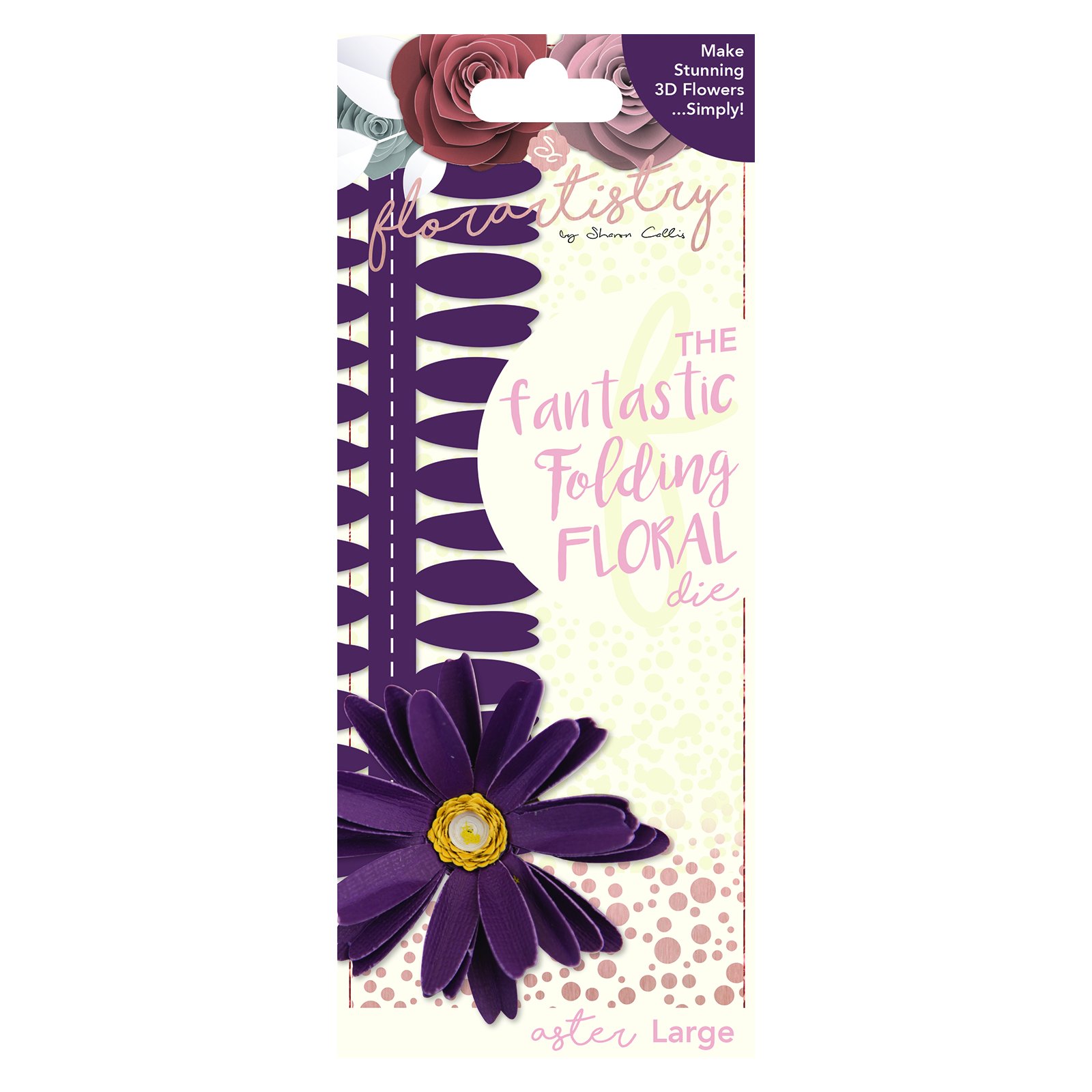 Florartistry Folding Die-Aster (Large), Metal, Brown