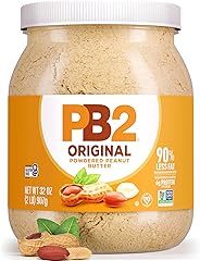 PB2 Powdered Peanut Butter Powder | 2LB Jar | Certified Gluten Free, Low-Carb, Keto Diet Friendly | Original Flavor with 6G o