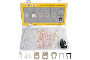 Kevinrooty Fuel Line Retaining Clip, Fuel Line Retainer Clip Assortment Kit, Package of 70 Pieces