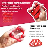 FitBeast Grip Strengthener Five Pack Adjustable Resistance Level Hand Grips view 3