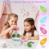 MELAND Unicorn Terrarium Kit Craft Kit for 5-10 Girls Gifts Unicorn Toys view 4