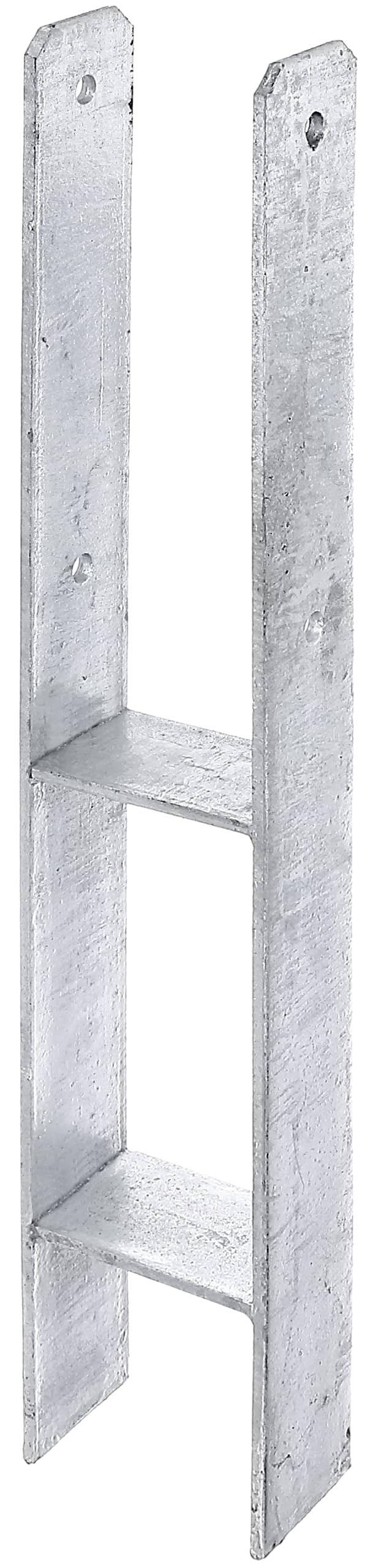 GAH-Alberts 213626 H-Post Support, hot-dip galvanised, Total Height: 600 mm, Material Thickness: 6 mm, Clear Width: 91 mm