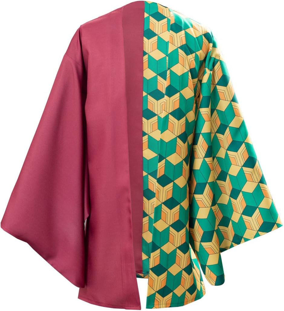 Demon Slayer Tomioka Giyuu Cosplay Costume Cloak Halloween Cape Kimono for Men Adult