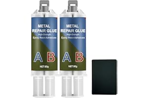 Metal Glue, Metal Repair Glue Heavy Duty, High Temperature Heat Resistant Epoxy Adhesive Glue, Stainless Steel, Hard Plastics