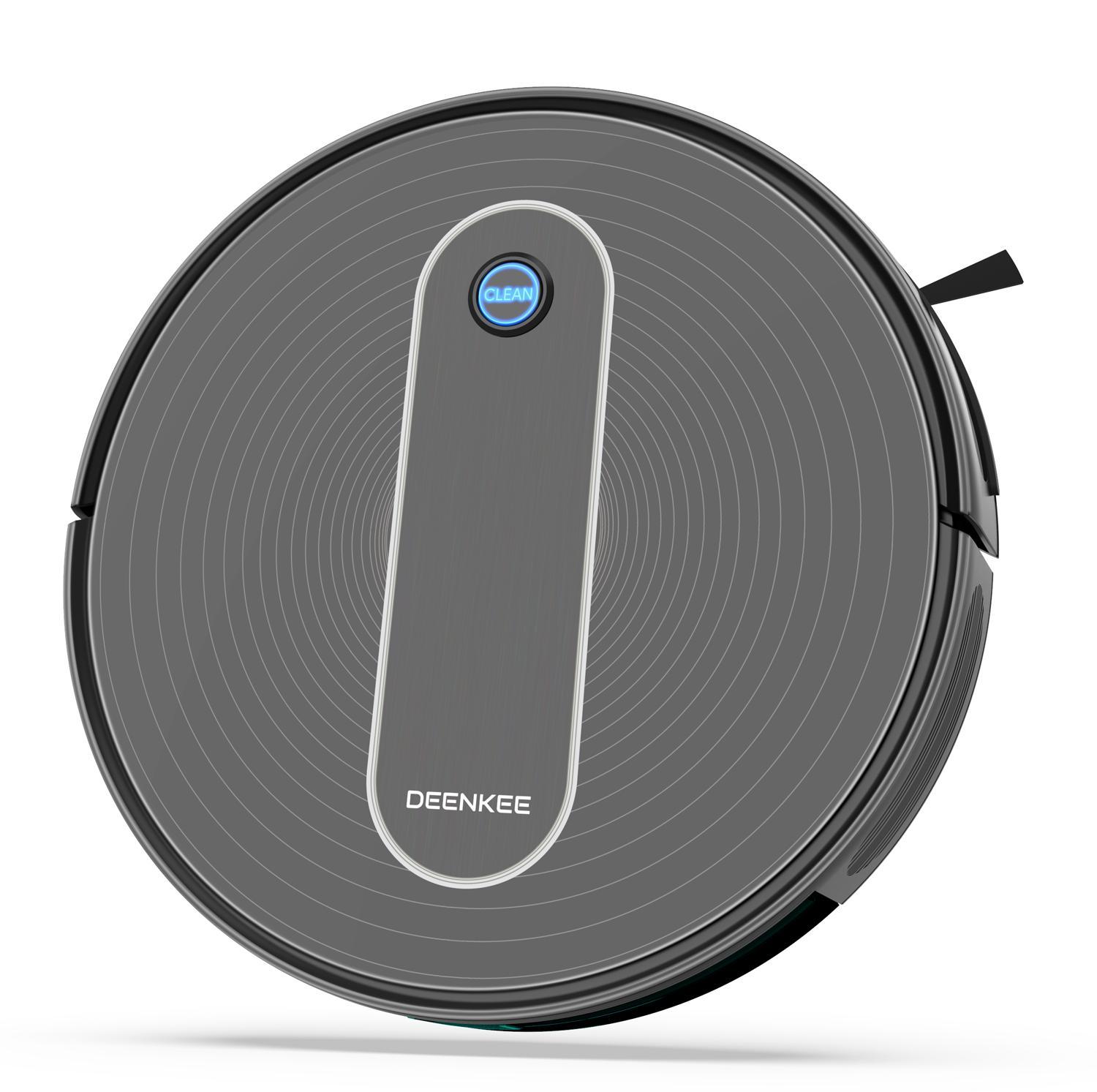 Aspiradora de robots, DEENKEE 1500Pa Super Succión, 90 min de tiempo de  ejecución, 4+2 modos de limpieza, silencioso, autodescarga DK600 Roboti :  Hogar y Cocina - Amazon.com
