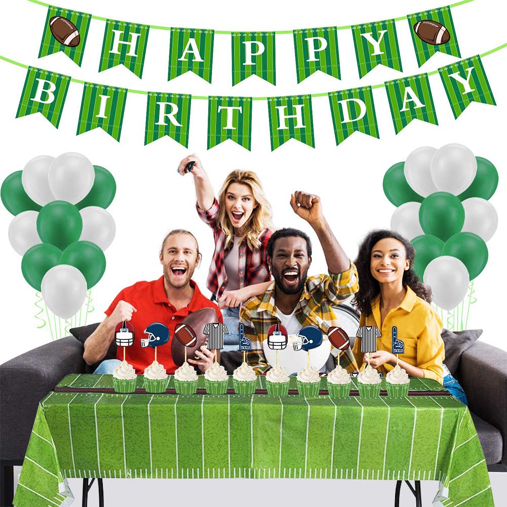 HansGo Football Tablecloth, Football Touchdown Table Football Fan Party Game Decoration 86\